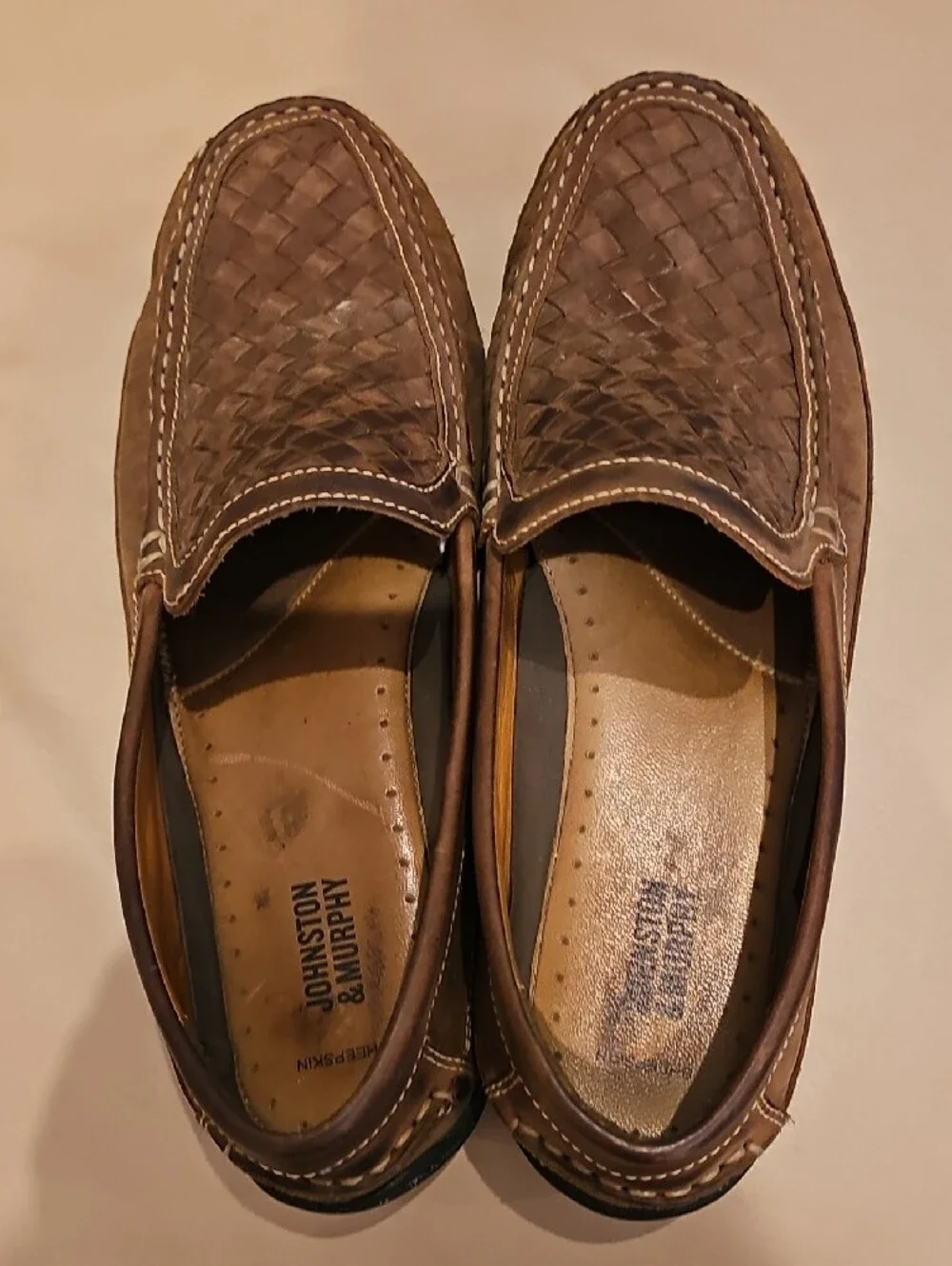 Johnston & Murphy woven leather